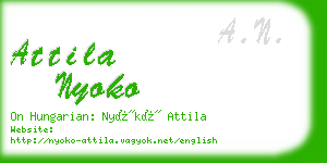 attila nyoko business card